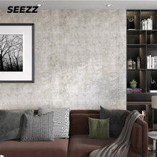 Load image into Gallery viewer, SEEZZ Grey Concrete Wallpaper Peel and Stick Wallpaper Texture Peel and Stick Concrete Contact Paper for Countertops Waterproof Removable Vintage 24"x200"