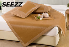 Load image into Gallery viewer, SEEZZ Summer Sleeping Mat for Hot Sleepers Foldable Summer Bed Mat Cool Sleeping Mattress Cooling Bed for Home School Dormitory 60"x 80"