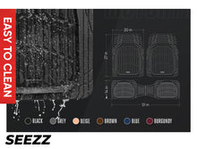 Load image into Gallery viewer, SEEZZ 2 Piece Front Car Floor Mats Black FlexTough Contour Liners-Deep Dish Heavy Duty Rubber Floor Mats for Car SUV Truck Van Universal Trim to Fit