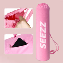 Load image into Gallery viewer, SEEZZ Extra Wide Yoga Mat for Women and Men 72"x 32"x 1/2" with Carrying Strap and Yoga Mat Bag, Non Slip, Large Workout Mats,Perfect for Barefoot Exercise (Yoga, Pilates, Fitness, Pink