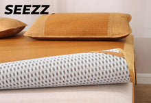 Load image into Gallery viewer, SEEZZ Summer Sleeping Mat for Hot Sleepers Foldable Summer Bed Mat Cool Sleeping Mattress Cooling Bed for Home School Dormitory 60"x 80"