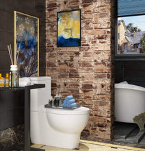 Load image into Gallery viewer, Livelynine Removable 3D Faux Brick Wallpaper Peel and Stick Stone Wall Paper Roll for Living Room Bedroom Accent Wall Kitchen Backsplash Bathroom Wall