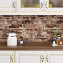 Load image into Gallery viewer, Livelynine Removable 3D Faux Brick Wallpaper Peel and Stick Stone Wall Paper Roll for Living Room Bedroom Accent Wall Kitchen Backsplash Bathroom Wall