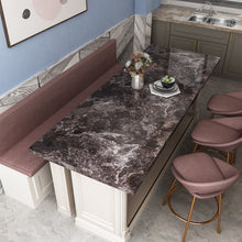 Load image into Gallery viewer, Livelynine Dark Marble Wall Paper for Counter Top Covers Peel and Stick Wallpaper Decorative Adhesive Marble Paper for Countertops Sink Table Desk Cover Furniture Decor