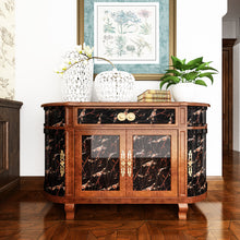 Load image into Gallery viewer, Livelynine Countertop Contact Paper Black Marble Wallpaper Peel and Stick Wall Paper Self Adhesive Paper for Furniture Desk Table Kitchen Counter Top Covers Removable Waterproof 15.8x78.8 Inches