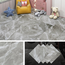 Load image into Gallery viewer, Livelynine Grey Stick on Floor Tile for Bathroom Flooring Peel and Stick Vinyl Tile Adhesive Stickers Waterproof Laminate Flooring Bedroom Basement Kitchen Linoleum Flooring Sheet Gray 12x12 in