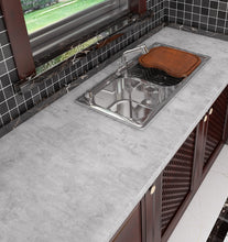 Load image into Gallery viewer, Livelynine Grey Concrete Peel and Stick Wallpaper Self Adhesive Contact Paper for Counter Table Top Cover Countertop Paper Waterproof Industrial backsplash for Kitchen Removable