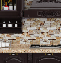 Load image into Gallery viewer, Livelynine Faux Brick Wallpaper Peel and Stick Modern Wallpaper for Living Room Bedroom Kitchen Bathroom Accent Walls Removable Stone Wallpaper Self Adhesive Wall Paper Roll Decorative