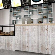 Load image into Gallery viewer, Livelynine Peel and Stick Wallpaper Shiplap Contact Paper Decorative Wood Bulletin Board Paper for Classroom Bedroom Farmhouse Decor Removable Wood Wallpaper Stick and Peel