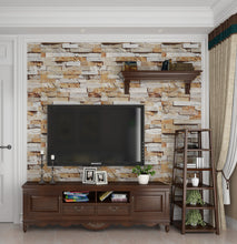 Load image into Gallery viewer, Livelynine Faux Brick Wallpaper Peel and Stick Modern Wallpaper for Living Room Bedroom Kitchen Bathroom Accent Walls Removable Stone Wallpaper Self Adhesive Wall Paper Roll Decorative
