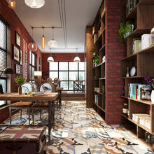 Load image into Gallery viewer, Livelynine Red Contact Paper Brick Wallpaper Peel and Stick Backsplash Brick Wall Decorations Stone Wall Paper Decorative Vinyl Adhesive Paper Brick Wall Sticker