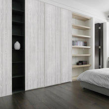 Load image into Gallery viewer, Livelynine Contact Paper Grey Wood Wallpaper Peel and Stick Wall Paper Roll for Living Room Door Bedroom Walls Farmhouse Classroom Bulletin Board Self Adhesive Gray Wood Vinyl Wrap