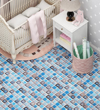 Load image into Gallery viewer, Livelynine Waterproof Wallpaper for Bathroom Shower Wall Decorative Contact Paper Self Adhesive for Furniture Stickers Kitchen Backsplash Tiles Peel and Stick Counter Removable Blue Mosaic