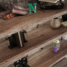 Load image into Gallery viewer, Livelynine Rustic Wood Contact Paper for Countertops Waterproof Contact Paper for Cabinets Peel and Stick Table Top Counter Top laminant Stick Paper Desk Vinyl Wrap Faux Wood Laminate