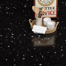 Load image into Gallery viewer, Livelynine 197 X 36 Inch Wide Contact Paper Black Galaxy Granite Countertop Peel and Stick Waterproof Stick on Countertops Kitchen Wallpaper Marble Paper for Counter Covers Kitchen Island Desk