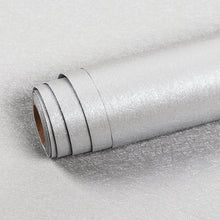 Load image into Gallery viewer, Livelynine Silk Wallpaper Peel and Stick Grey Contact Paper Self Adhesive Wall Paper for Cabinets Counters Dresser Bedroom Living Room Furniture Walls Decorative Removable 15.8X78.8 Inch