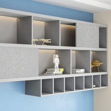 Load image into Gallery viewer, Livelynine Silk Wallpaper Peel and Stick Grey Contact Paper Self Adhesive Wall Paper for Cabinets Counters Dresser Bedroom Living Room Furniture Walls Decorative Removable 15.8X78.8 Inch