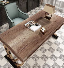 Load image into Gallery viewer, Livelynine Rustic Wood Contact Paper for Countertops Waterproof Contact Paper for Cabinets Peel and Stick Table Top Counter Top laminant Stick Paper Desk Vinyl Wrap Faux Wood Laminate