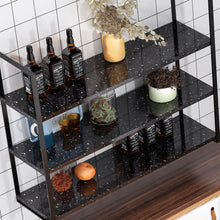 Load image into Gallery viewer, Livelynine Galaxy Black Granite Contact Paper For Countertops Waterproof Granite Countertop Peel and Stick Countertops Kitchen Wallpaper For Counters Cabinet Bar Tops Self Adhesive Film