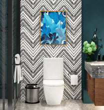 Load image into Gallery viewer, Livelynine Peel and Stick Wallpaper Black and White Decorative Modern Wall Paper Roll for Bedroom Accent Wall Cabinets Farmhouse Walls Removable Waterproof Boho Pattern 17.7x78.8 Inch