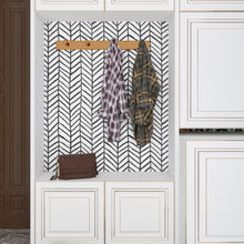 Load image into Gallery viewer, Livelynine Decorative Contact Paper Black and White Self Adhesive Wallpaper Peel and Stick Wall Covering for Kitchen Bathroom Bedroom Farmhouse Accent Wall Waterproof oilproof