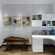 Load image into Gallery viewer, Livelynine Shiplap Peel and Stick Wallpaper for Walls Wood White Contact Paper Decorative Removable Wall Paper Roll Peel and Stick Shiplap Bulletin Board Paper Roll Waterproof Adhesive