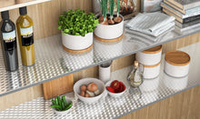 Load image into Gallery viewer, Livelynine Peel and Stick Wallpaper for Kitchen Oil Proof Waterproof Sticker Self Adhesive Shelf Liner Stainless Steel Wall Paper for Stove Kitchen Backsplash Removable 15.8x78.8 Inch