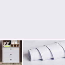 Load image into Gallery viewer, Livelynine White Contact Paper Matte Waterproof Wallpaper Peel and Stick Countertops White Vinyl Adhesive Shelf Liners for Kitchen Cabinets Paintable Wallpaper for Walls Shelves Bedroom