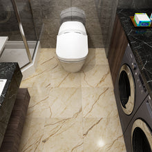 Load image into Gallery viewer, Livelynine Peel And Stick Floor Tile Beige Marble Vinyl Flooring Tile Peel And Stick Tiles For Floor Kitchen Bedroom Restroom Renter Farmhouse Bathroom Floor Stickers Tile Waterproof 12X12 Inch