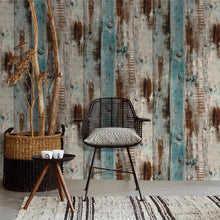 Load image into Gallery viewer, Livelynine Shiplap Peel and Stick Wallpaper Wood Planks Distressed Wood Wall Paper Roll Self Adhesive Contact Paper Decorative Furniture Cabinets Counter Removable Bulletin Board Paper