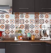 Load image into Gallery viewer, Livelynine Backsplash Tile Wallpaper Stick and Peel Kitchen Contact Paper for Cabinets Counters Drawer Shelves Colorful Decorative Tile Contact Paper for Kitchen Back Splashes Removable