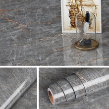 Load image into Gallery viewer, Livelynine 197 X 24 Inch Dark Gray Marble Contact Paper Self Adhesive Countertop Peel and Stick Countertops Waterproof Kitchen Wallpaper Peel and Stick Table Top Desk Cover Counter Top Stick Paper