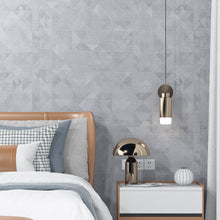 Load image into Gallery viewer, Livelynine Removable Modern Wallpaper for Bedroom Aesthetic Blue Grey Wallpaper Peel and Stick Modern Gray Wall Paper Roll for Living Room Wall Accent Kitchen Bathroom Cabinet Waterproof 15.8"X78.8"