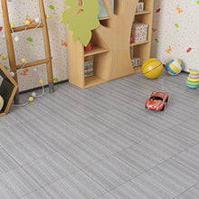 Load image into Gallery viewer, Livelynine Peel and Stick Floor Tile Wood Vinyl Flooring Waterproof Laminate Flooring Tiles Stick on Floor Tiles for Bathroom Bedroom Kitchen Linoleum Grey Wood Flooring Peel and Stick 12X12In
