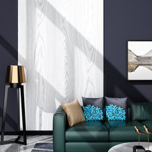 Load image into Gallery viewer, Livelynine White Peel and Stick Wallpaper Wood Contact Paper for Cabinets Adhesive Wood Grain Vinyl Wrap for Kitchen Furniture Texture Wall Paper Beadwood Paintable Removable Waterproof
