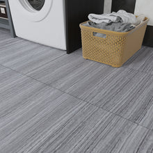Load image into Gallery viewer, Livelynine Peel and Stick Floor Tile Wood Vinyl Flooring Waterproof Laminate Flooring Tiles Stick on Floor Tiles for Bathroom Bedroom Kitchen Linoleum Grey Wood Flooring Peel and Stick 12X12In