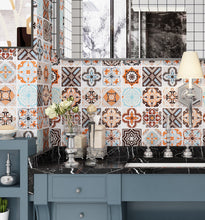 Load image into Gallery viewer, Livelynine Backsplash Tile Wallpaper Stick and Peel Kitchen Contact Paper for Cabinets Counters Drawer Shelves Colorful Decorative Tile Contact Paper for Kitchen Back Splashes Removable