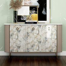 Load image into Gallery viewer, Livelynine Pacific Blue Marble Contact Paper Self Adhesive Wallpaper for Kitchen Marble Countertop Peel and Stick Waterproof Table Top Cover Desk Bathroom Countertop Paper Vinyl Sticker