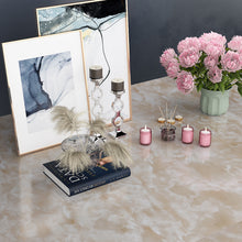 Load image into Gallery viewer, Livelynine Marble Countertop Contact Paper Waterproof Peel and Stick Countertops Marble Wallpaper Self Adhesive Paper for Table Top Cabinets Kitchen Counter Top Desk Cover Removable
