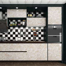 Load image into Gallery viewer, Livelynine Marble Countertop Contact Paper Waterproof Peel and Stick Countertops Marble Wallpaper Self Adhesive Paper for Table Top Cabinets Kitchen Counter Top Desk Cover Removable