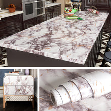 Load image into Gallery viewer, Livelynine 197x24 Inch Marble Contact Paper Self Adhesive Granite Wallpaper Peel and Stick Countertops for Kitchen Vinyl Wrap Waterproof Marble Desk Bathroom Vanity Countertop Covers Removable Wide