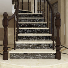 Load image into Gallery viewer, Livelynine Wide Black Marble Contact Paper for Countertops Waterproof Granite Countertop Peel and Stick Kitchen Wallpaper Adhesive Paper for Furniture Desk Counter Removable Waterproof