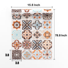 Load image into Gallery viewer, Livelynine Backsplash Tile Wallpaper Stick and Peel Kitchen Contact Paper for Cabinets Counters Drawer Shelves Colorful Decorative Tile Contact Paper for Kitchen Back Splashes Removable
