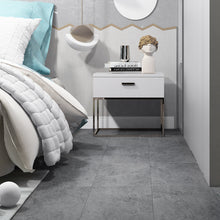 Load image into Gallery viewer, Livelynine Industrial Concrete Vinyl Flooring Peel and Stick Floor Vinyl Sticker Tiles Waterproof Stick On Floor Tile for Bathroom Kitchen Bedroom Laminate Flooring Sticky Covering 12X12 in