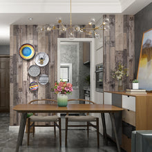 Load image into Gallery viewer, Livelynine Shiplap Peel and Stick Wallpaper for Bathroom Kitchen Farmhouse Classroom Shiplap Contact Paper for Walls Bedroom Accent Wall Paper Wood Look White Brown Bulletin Board Paper