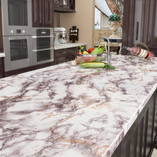 Load image into Gallery viewer, Livelynine 197x24 Inch Marble Contact Paper Self Adhesive Granite Wallpaper Peel and Stick Countertops for Kitchen Vinyl Wrap Waterproof Marble Desk Bathroom Vanity Countertop Covers Removable Wide
